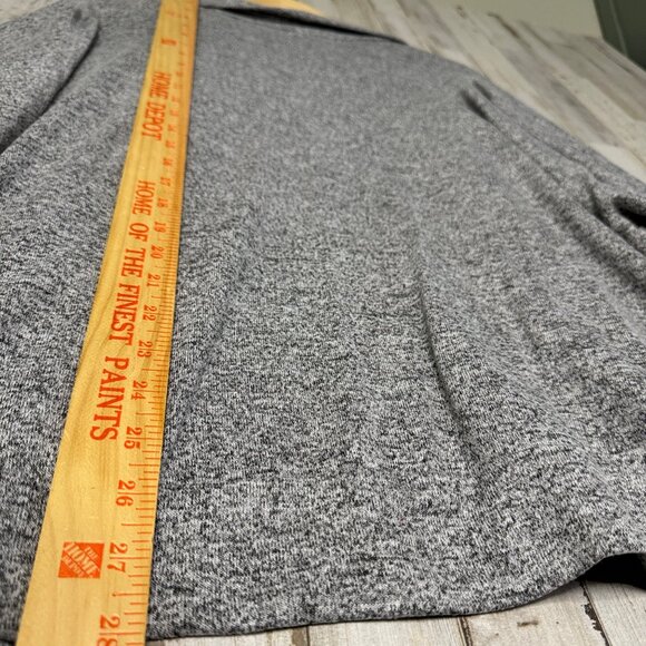 Wantable Heathered Grey Open Front Dolman 3/4 Sleeve Cardigan Sweater Size 2X - Picture 8 of 9